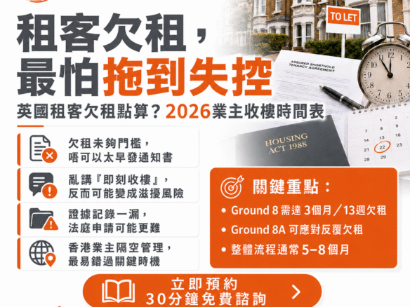 英國租客欠租